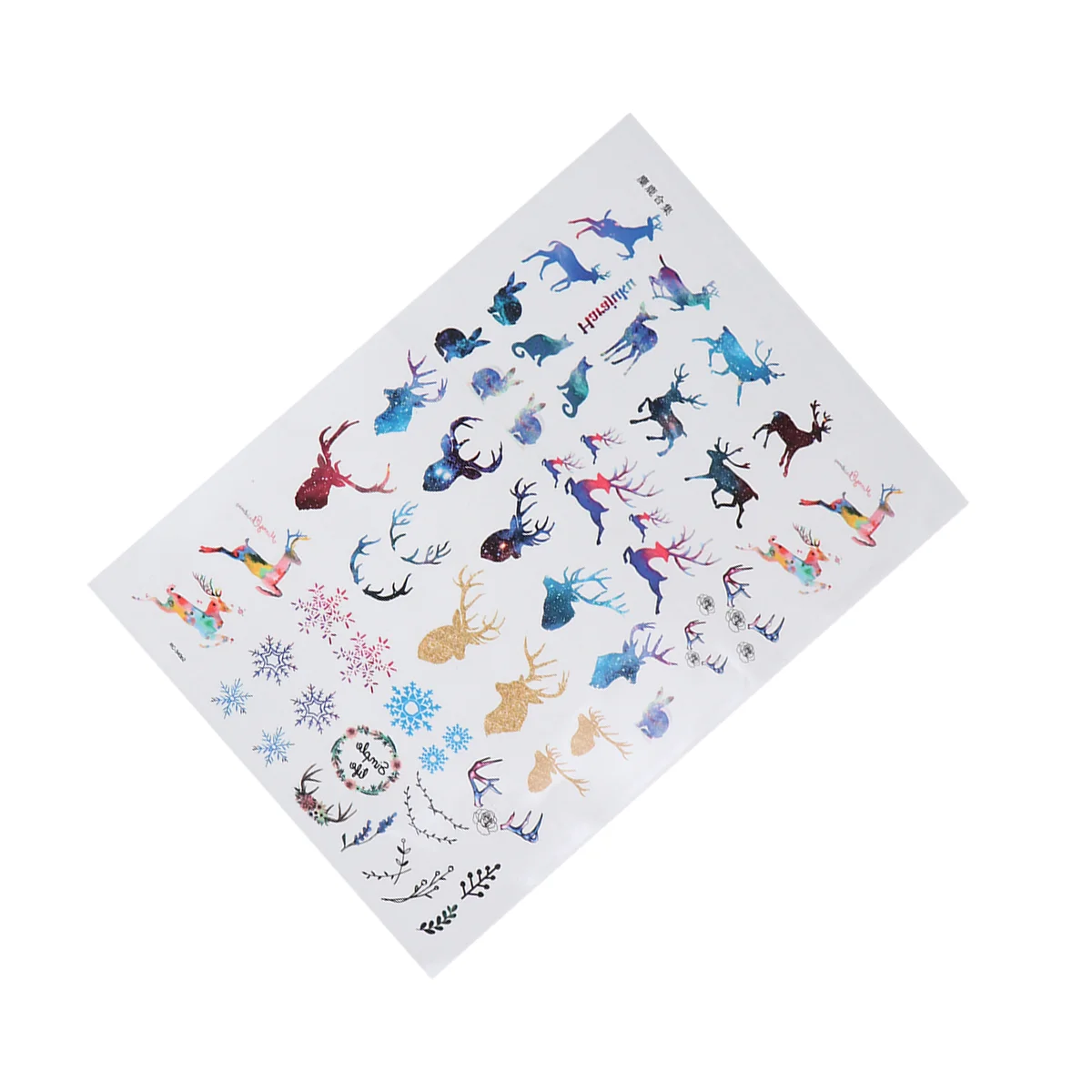 

1 Sheet Christmas Stickers Cartoon Temporary Decorative Stickers for Party