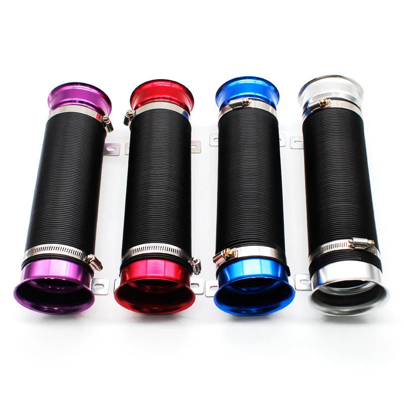 

1 шт. Универсальный 1 м гибкий автомобильный двигатель холодный воздух впускной шланг впускная труба подача трубка 95 мм расширяемая трубка в...