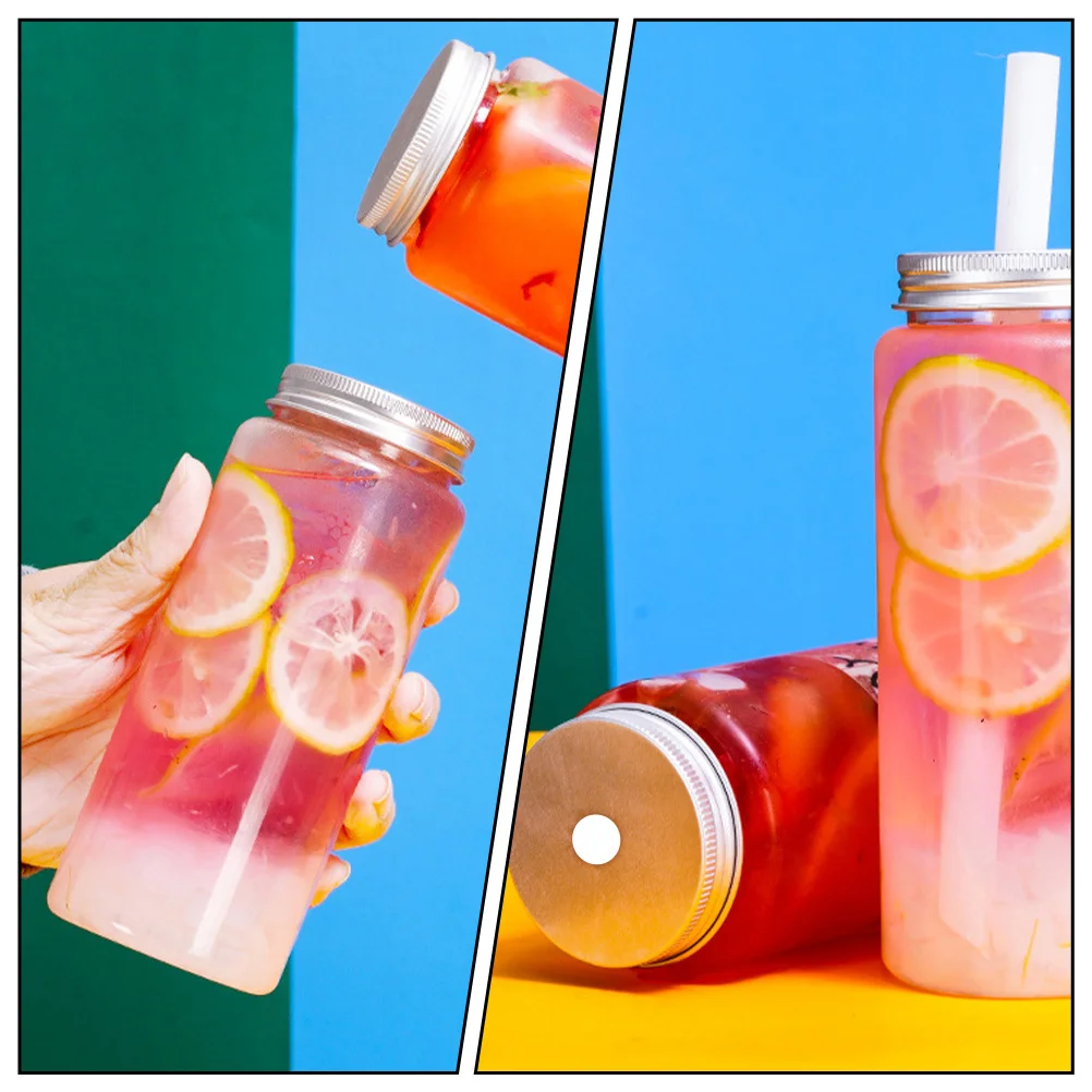 

Bottles Juice Bottle Plastic Containers Milk Clear Jugs Party Lids Reusable Empty Smoothie Mini Caps Disposable Beverage Water