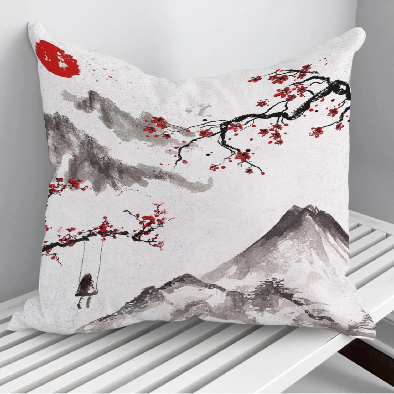 

Cherry Blossom Pillowcase Decorative Sofa Cushion Case Bed Pillow Cover Home Decor Car Cushion Cover 45*45cm