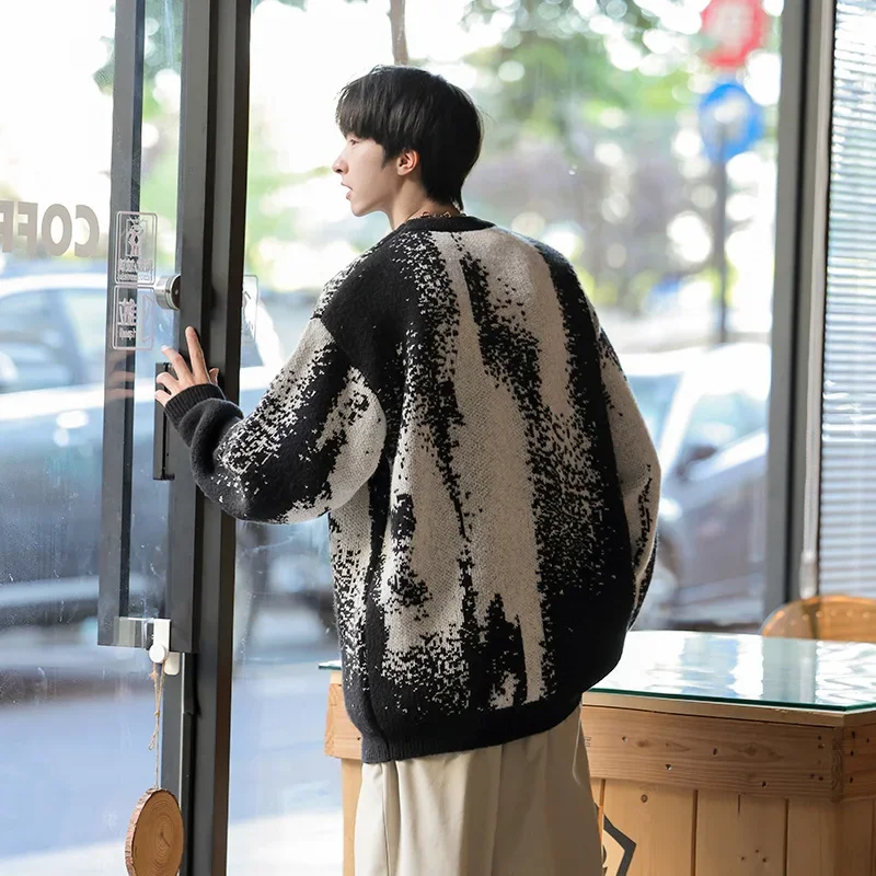 ACUmen's Wear новинка 2024 мужской свитер свободного кроя вязаный топ с длинными