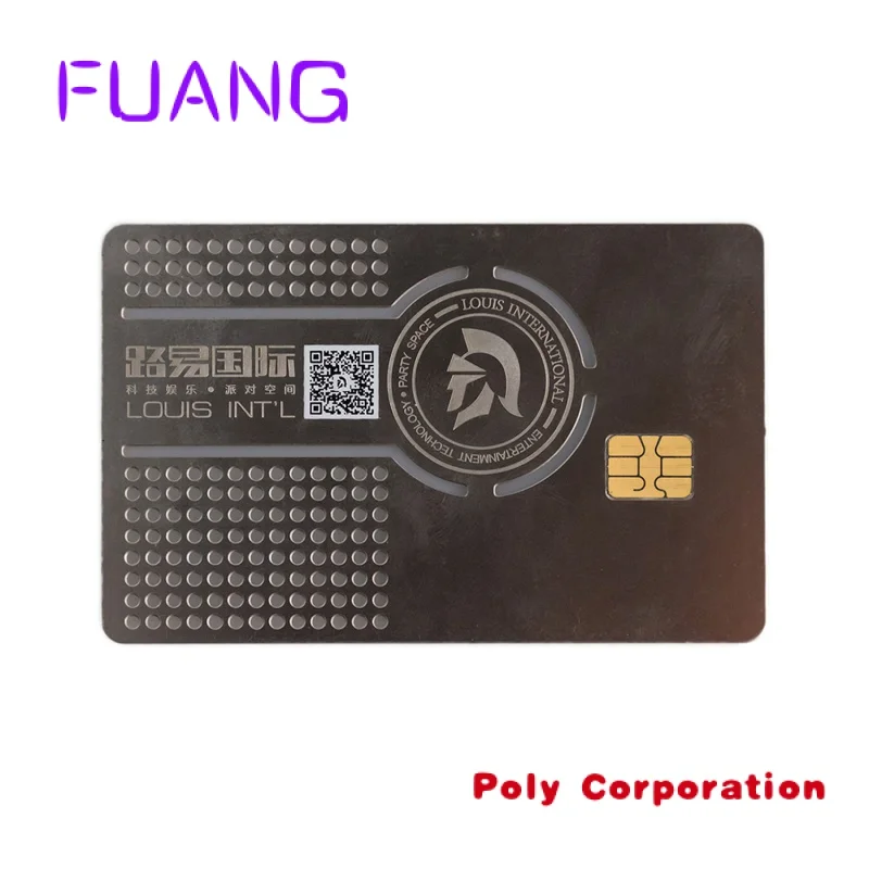 

Laser engraved plated card metal card colorful metal card with chip groove 4442/ 4428