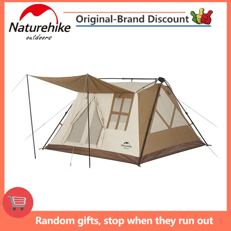

Naturehike A-type Tent Village One-Touch Tent Camping 3-4 People Automatic Tent Park Picnic Awning Tent Quick-opening Tents