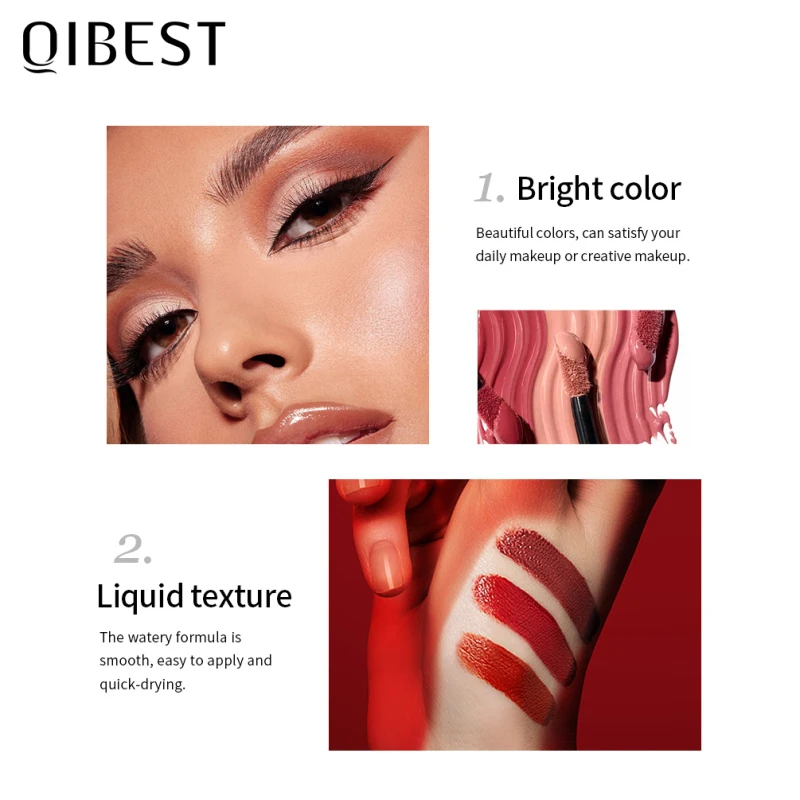 8 цветов бархатистые жидкие тени для век hdaow карандаш долговечный сильный клей