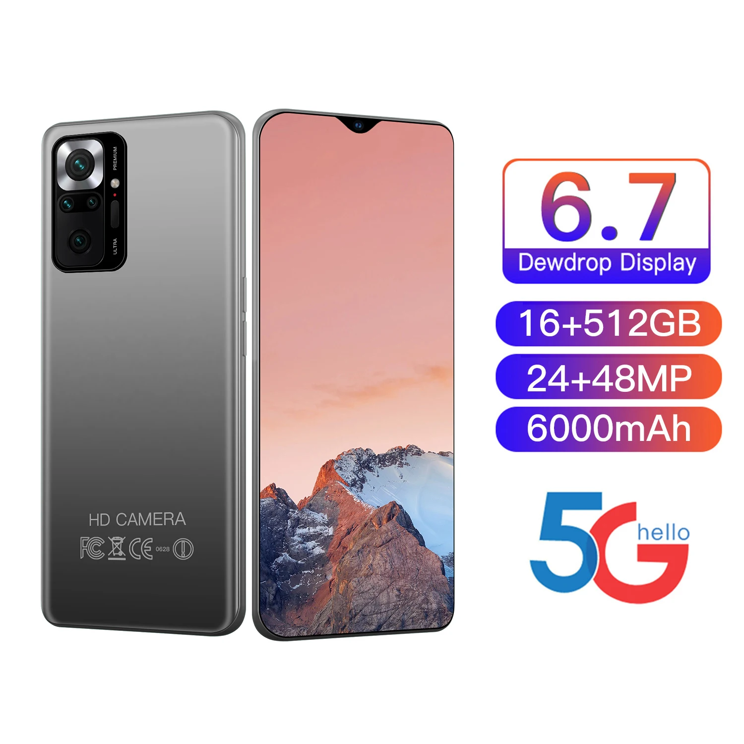 Смартфон Note 10 Pro разблокированный телефон 12 Гб 512 ГБ глобальная прошивка экран 6 7