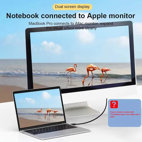 Удлинительный кабель Mini Displayport 4K, 60 Гц, кабель Mini DP к Mini DP, шнур «папа-папа» для ноутбука Apple Macbook Pro