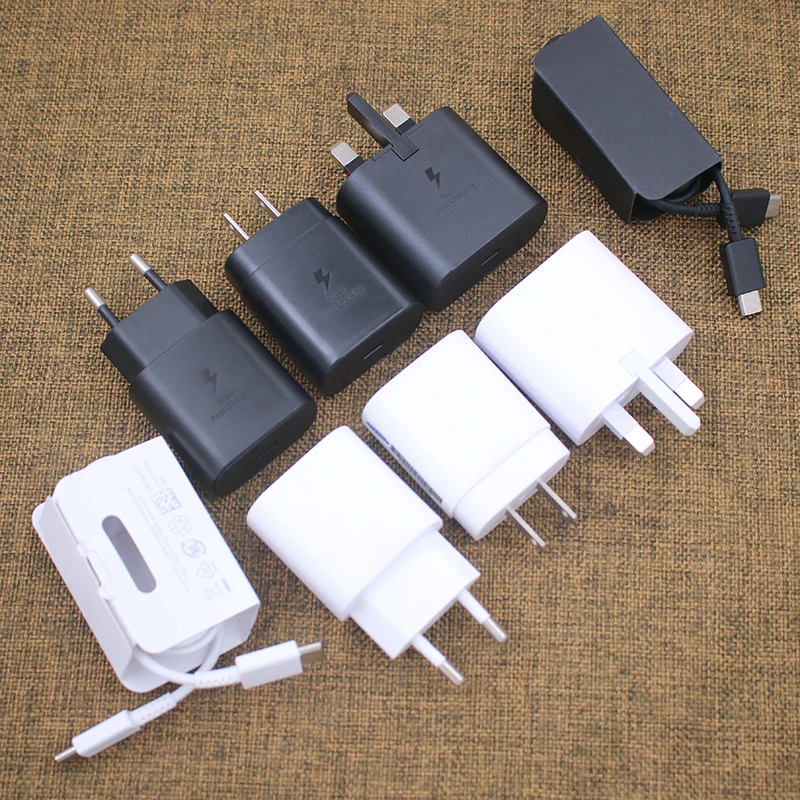 Зарядное устройство Samsung S20 S21 FE, Сверхбыстрая зарядка, адаптер USB C, 25 Вт, для Galaxy S23 S22 Ultra A33 A53 A73 Fold 4 3
