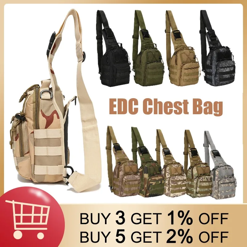 

Рюкзак для походов и пешего туризма, спортивные сумки на ремне для альпинизма, уличная Водонепроницаемая Повседневная охотничья Сумка Molle, ...