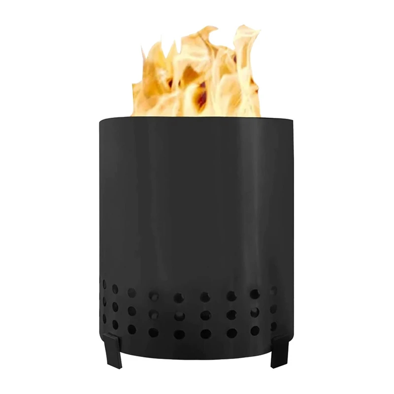 

Portable Outdoor Camping Stove Stainless Steel Stove Tabletop Fireplace With Stand Camping Fishing Hiking Cooker