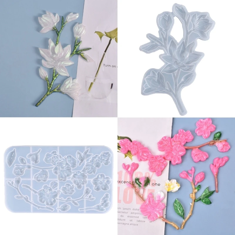 

Силиконовая форма с 3D цветами, форма «сделай сам» из цветочной смолы для настенных подвесок из эпоксидной смолы, декор для спальни, художест...