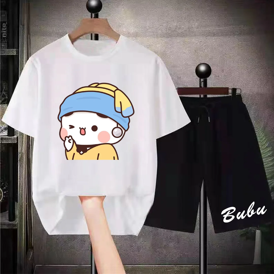 

Bubu Dudu Printing Hight Quality Kawaii Shorts Tracksuit 2 Piece Men Womens Anime Streetwear Top Unisex Funny Y2k Manga Clothing