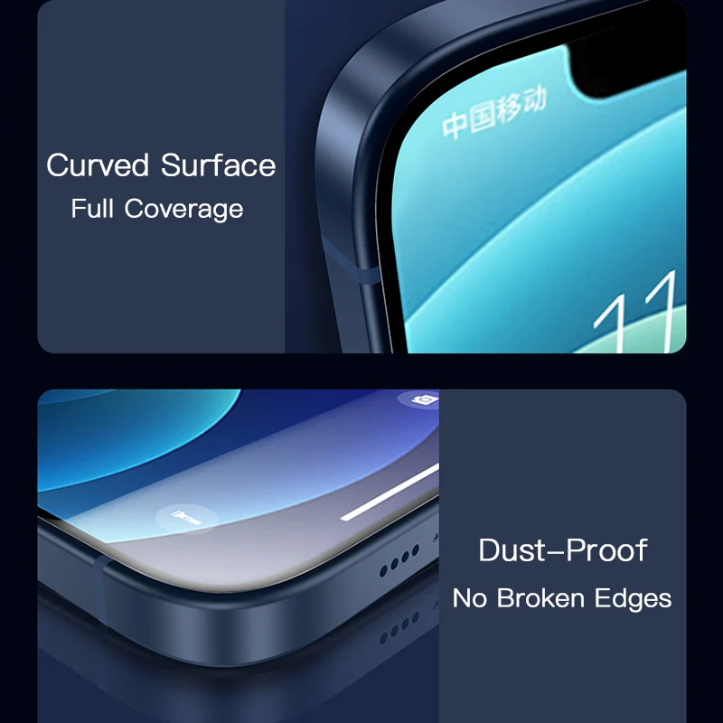 3PCS Full Cover Tempered Glass On the For iPhone 11 12 13 14 Pro 7 8 6 6s 14 Plus Screen Protector On iPhone X XR XS MAX Glass