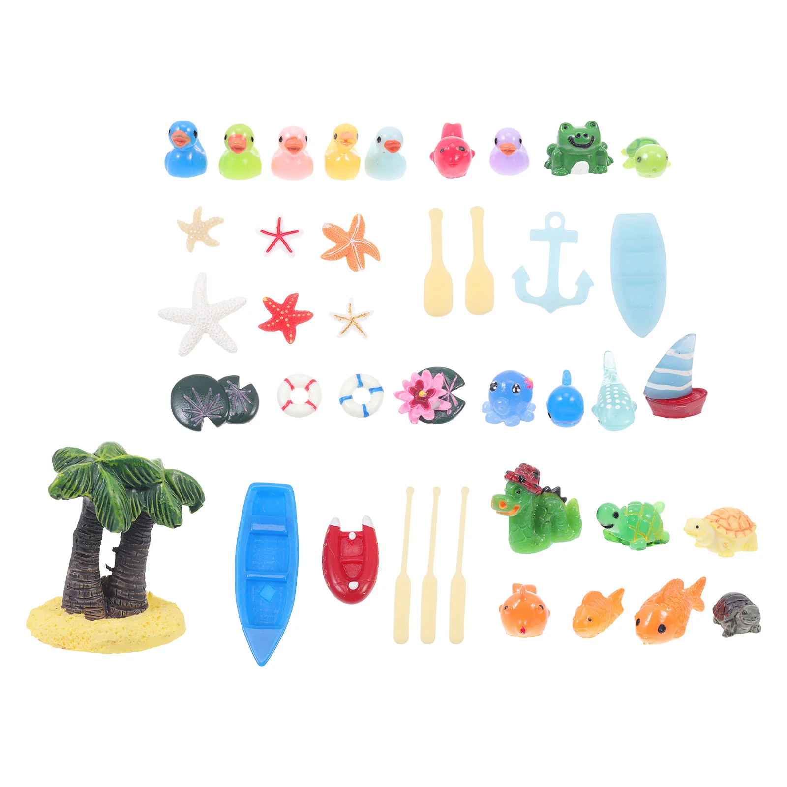 

Resin Decor Miniature Crafts Tanksea Caketopper Aquarium Statue Ocean Creature Micro Nautical Landscape Accessories Garden