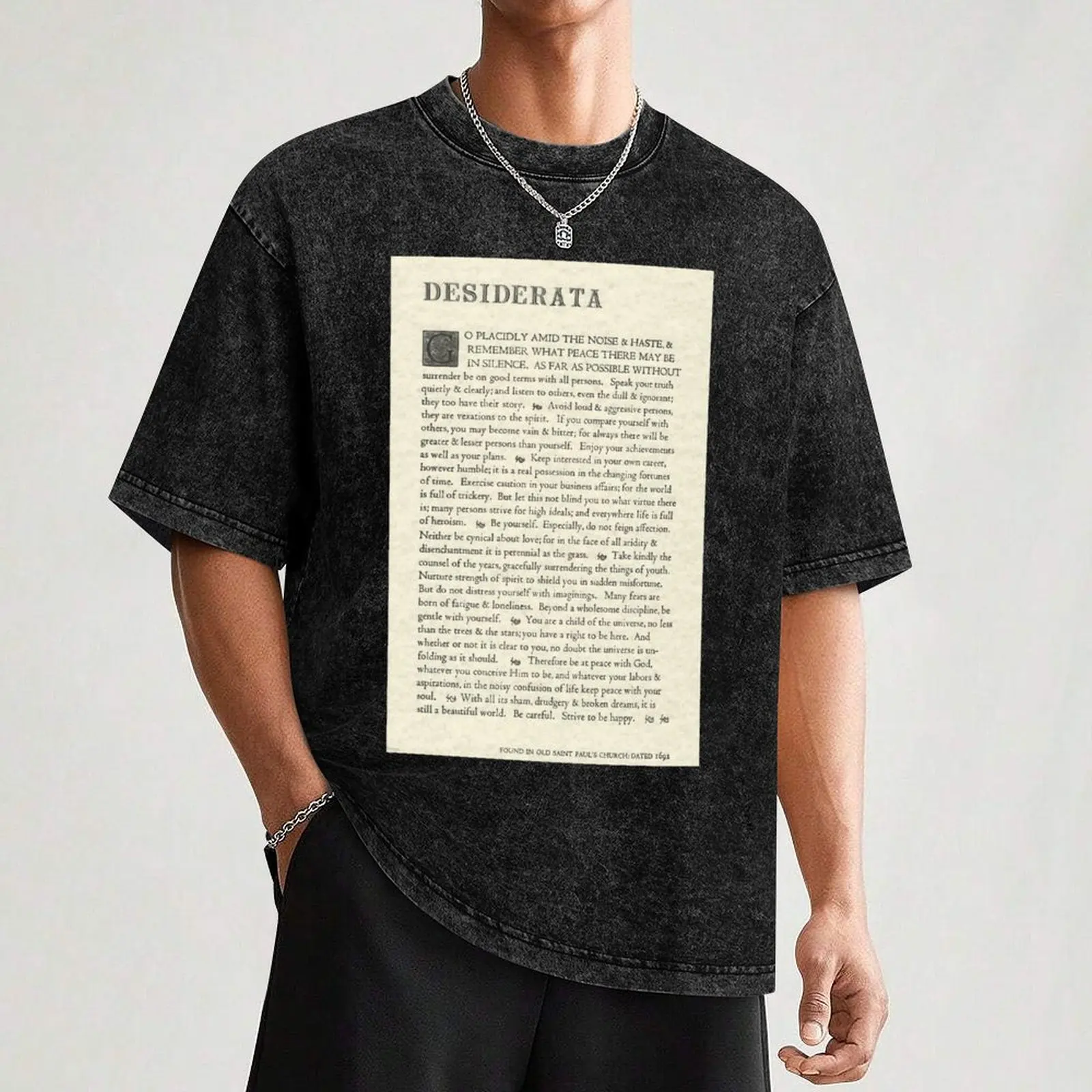 Оригинальный плакат Desiderata от Max Ehrmann забавные подарки летний топ спортивная