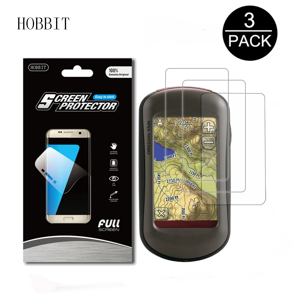 

3 упаковки для Garmin Oregon 500 450t 550 550t 400t 400i 400c 400 300 200 GPS, Противоударная мягкая защита для экрана, ЖК-пленка