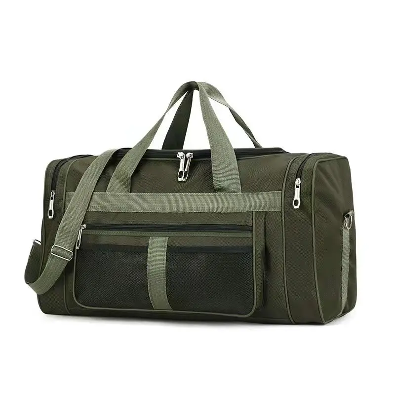 

2021 New Large Capacity Storage Bag Outdoor Travel Bag Black Army Green Waterproof Portable Bag Travel Duffle Women Handbag Soft