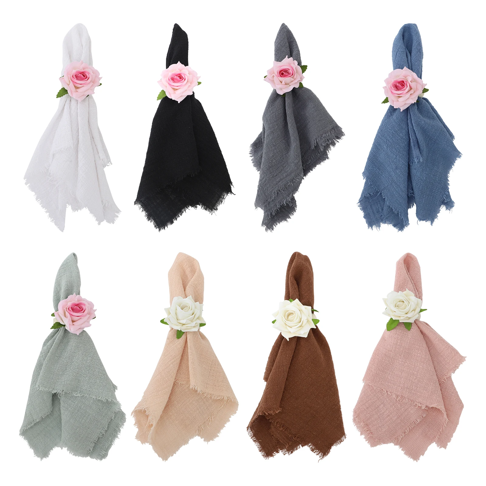 

2 шт., квадратные хлопковые салфетки, 42x42 см