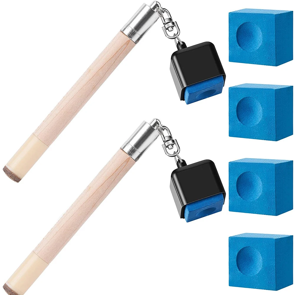 

2In1 Pocket Pool Billiard Chalk Holder Pricker Cue Tip Chalk Cover Prep Tool Portable Good Friction Billiards Sporting Goods