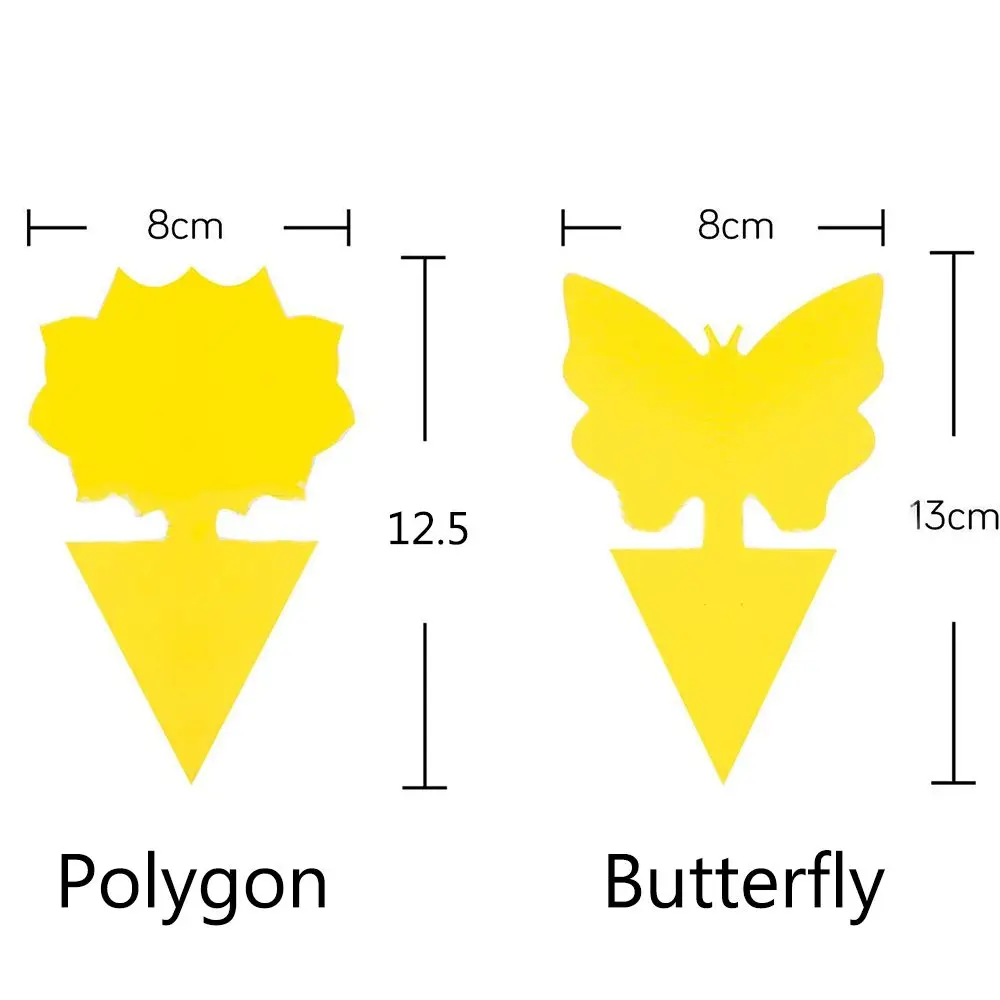 10/20/50/100 шт. горячая партия муховые афиды желтая липкая клейкая бумага ловушка для