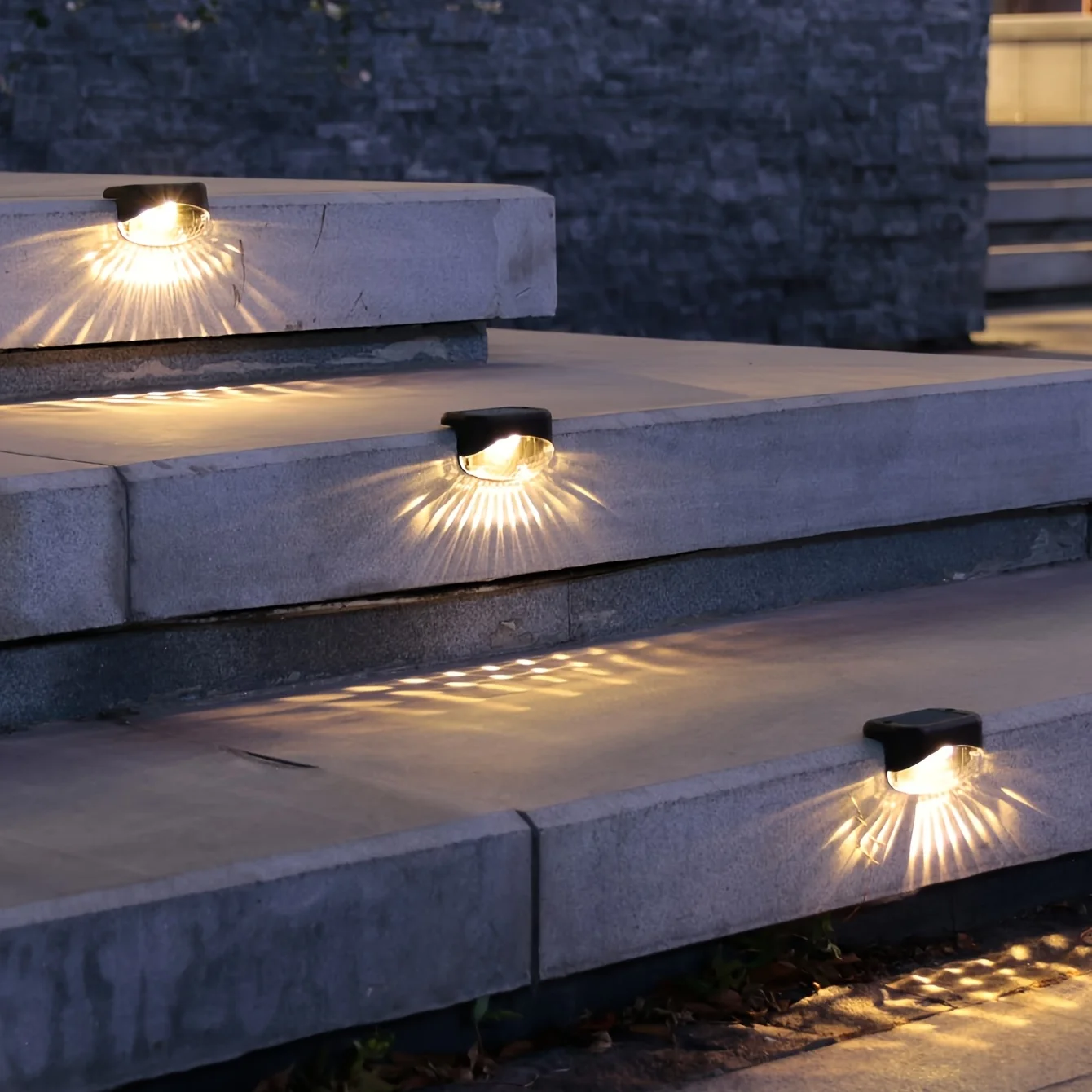 4 шт. солнечные палубные светильники уличные цветные лампы на солнечной батарее