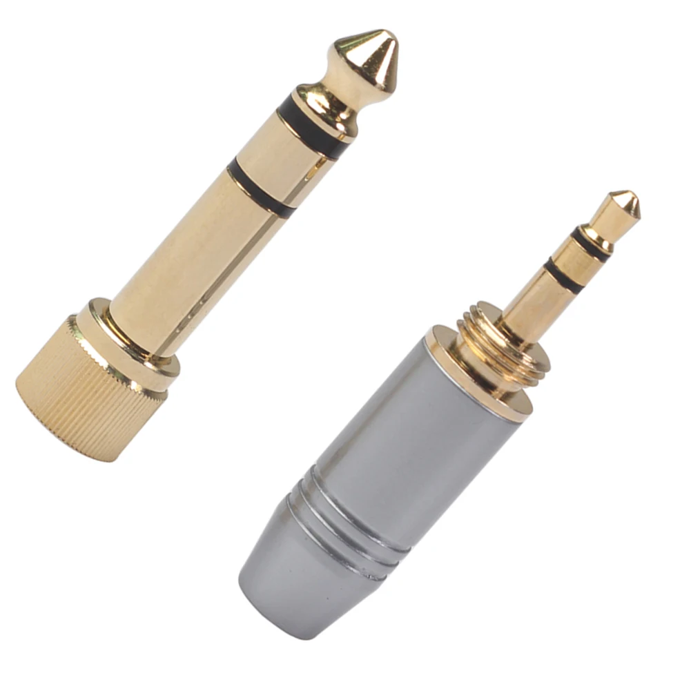 

Аудиоадаптер для наушников штекер 6,35 мм на гнездо 3,5 мм с винтовым разъемом 3,5 мм аудиокабель адаптер блокирующий кабель