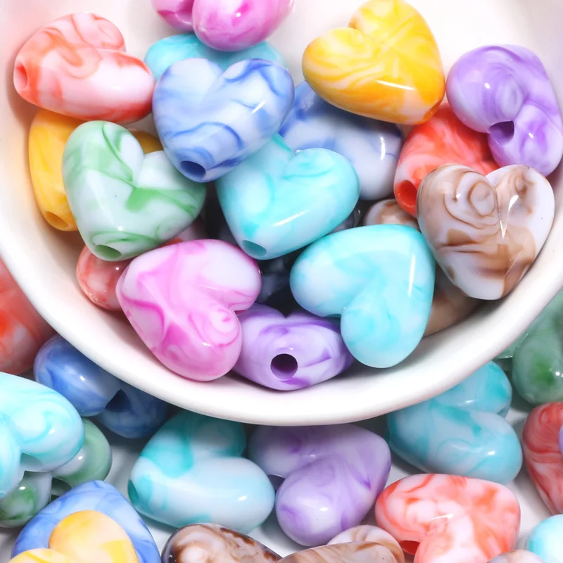 20 шт. круглые акриловые бусины 15 х17 мм