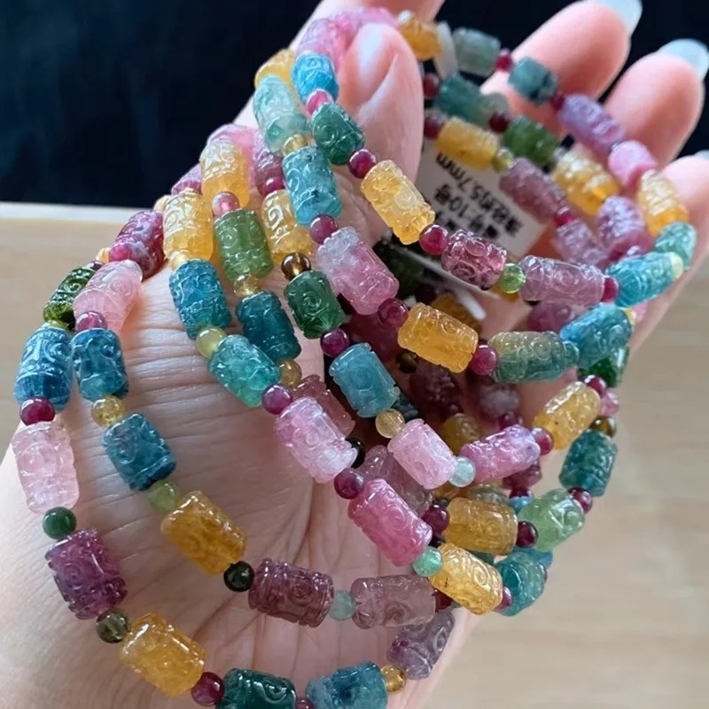 Турмалиновые бусины Ore Old Mine Candy аксессуары браслеты украшение для подруги