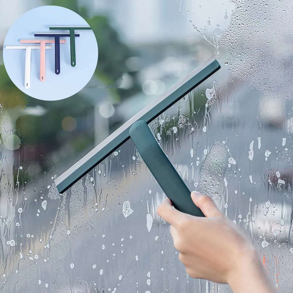 

Simple Style TPR Glass Scraper Wiper Bathroom Window Glass Squeegee Glass Cleaner Brush Household Cleaning Tools