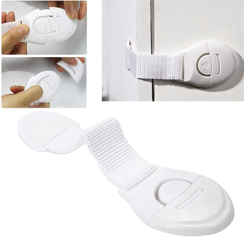 

Multifunctional Home Locks Children Safety Drawer Infant Baby Safety Ribbon Cloth Wardrobe Kids Protect Fingers