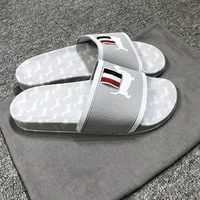 tb thom summer slippers fahion puppy printed stripes men shoes flip flops beach anti slip outdoor causal ladies sandals