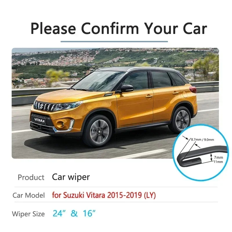 Щетки стеклоочистителя автомобиля для Suzuki Vitara 2015 2016 2017 2018 2019 LY Escudo Sport щетки