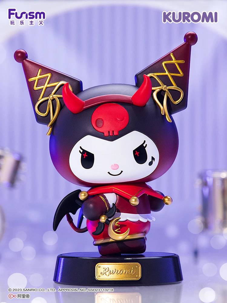 Фото Sanrio мультфильм аниме серия куклы Kuromi моя мелодия фигурка Leshen стиль Украшение модные периферические подарки для детей №4
