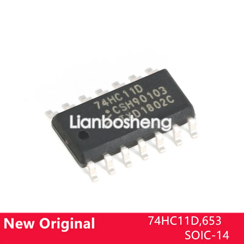 

10PCS new original 74HC11D,653 SOIC-14 Three 3-input and gate chip logic chips