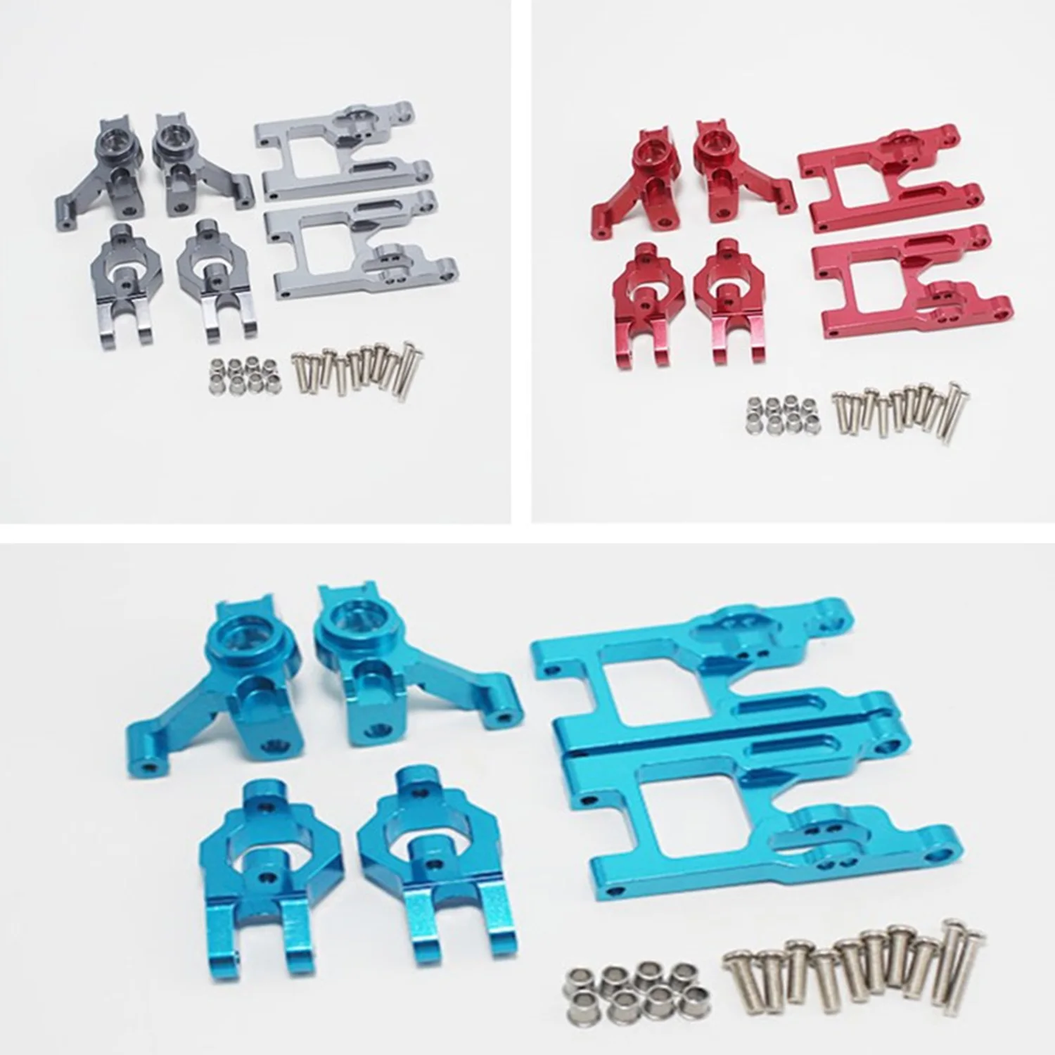 

Комплект передних поворотных рычагов для руля Base C, модель 1/12, модель WLtoys 12428, цвет голубой, обновленные детали Q39