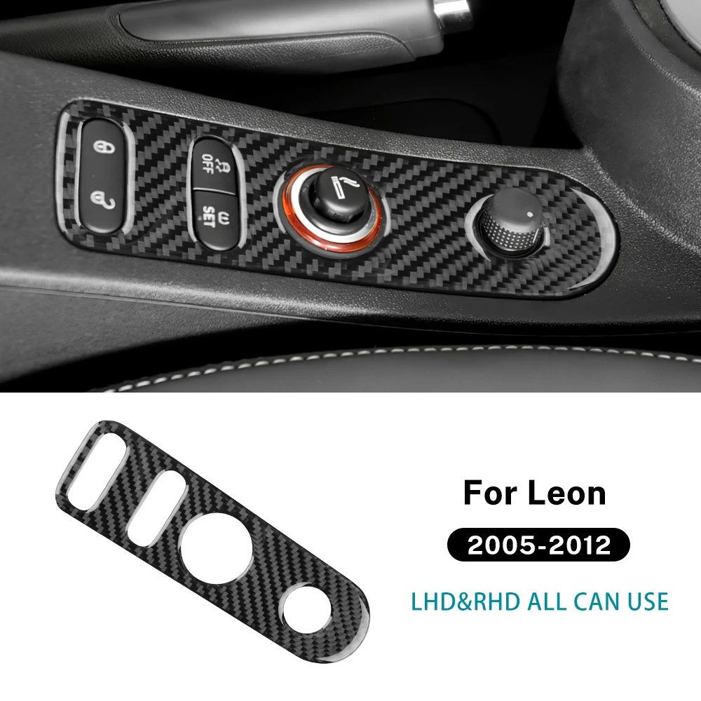 

Автомобильная панель переключения передач для Seat Leon 2005 2006 2007 2008 2009 2010 2011 2012, стикер из натурального мягкого углеродного волокна, аксессуары