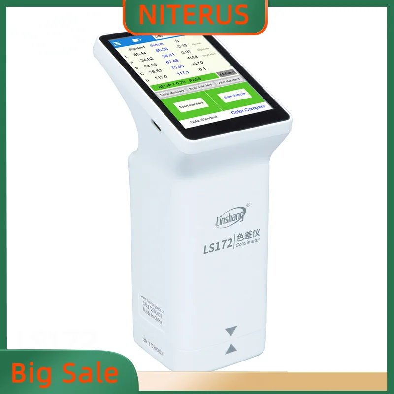 

Портативный Измеритель цвета, прибор для измерения цвета продуктов, диафрагма 20 мм, для томатов, Cod LS172, LS173, LS172B, LS173B