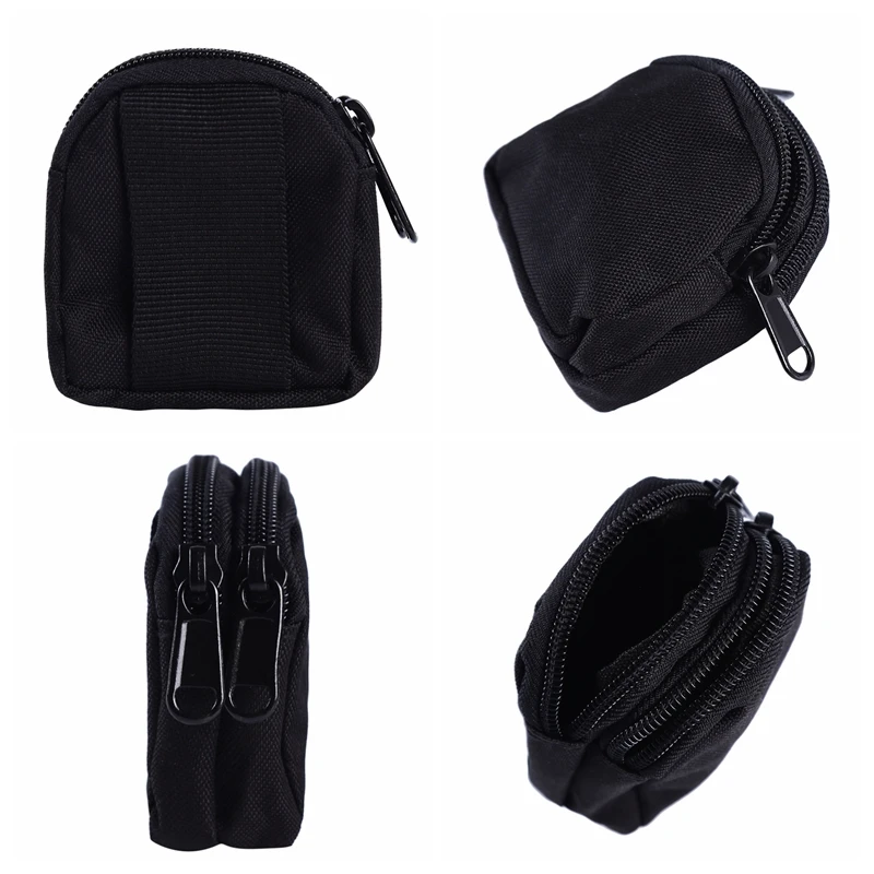 Повседневный нейлоновый кошелек для монет черный бродяга в форме