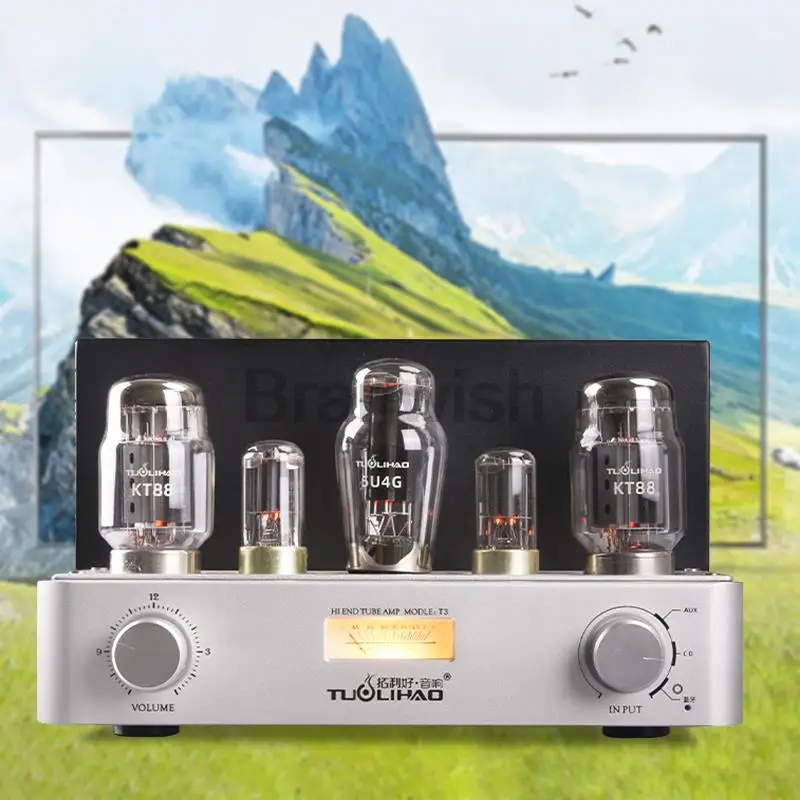 

Трубчатый усилитель высокой мощности KT88Tube, 30 Вт, Hi-Fi, класс A, Auido динамик, односторонний усилитель для домашнего кинотеатра, Bluetooth 5,0