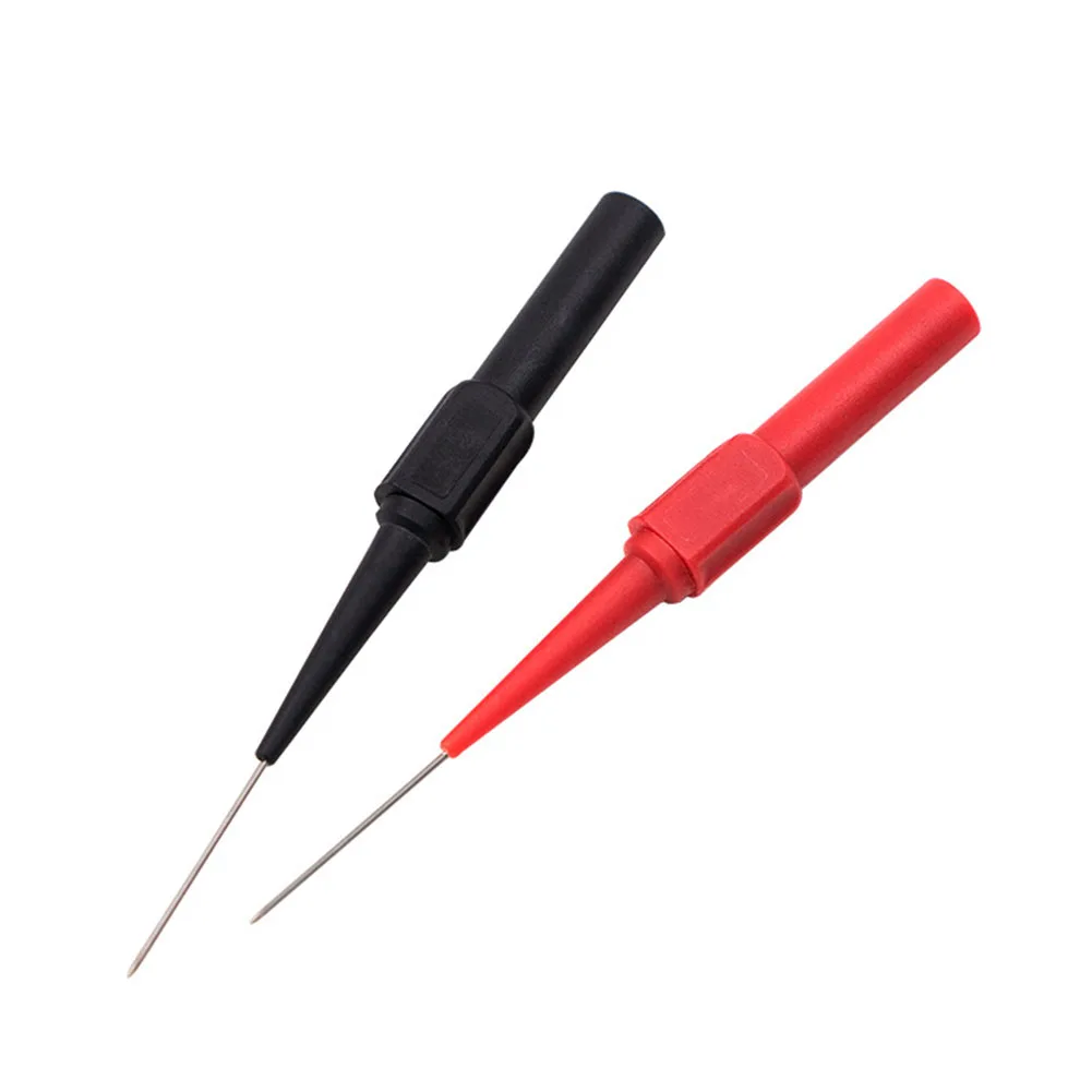 

2pcs Insulation Piercing Needle Non-destructive Multimeter Probes Tester Universal 30V 1A Multimeter Probes for Banana Plug