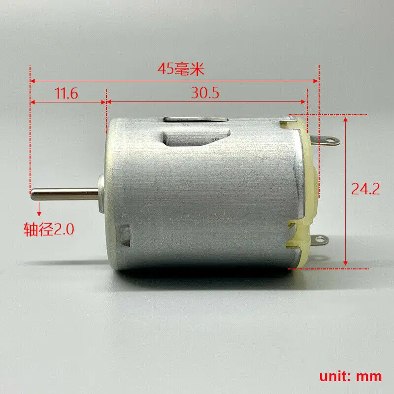 MABUCHI RC-280SA-20120 карбоновая щетка двигатель постоянного тока 4,5 в-12 В 20800 об/мин, высокая скорость, сделай сам, игрушечный автомобиль, лодка, модель вентилятора/машинка для стрижки волос/массажер