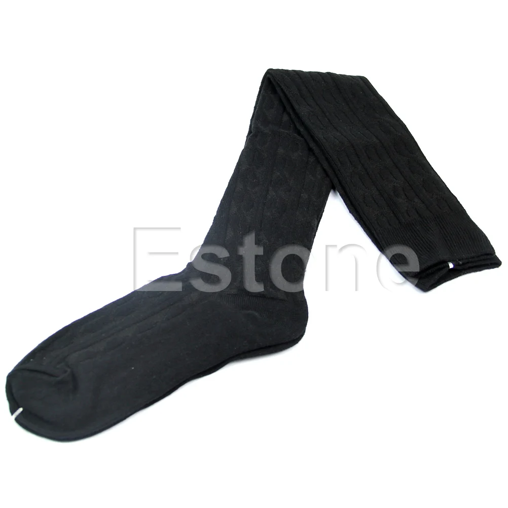 

Women Lady Knitting Cotton Over Knee Thigh-High Stockings Socks Pantyhose Tights