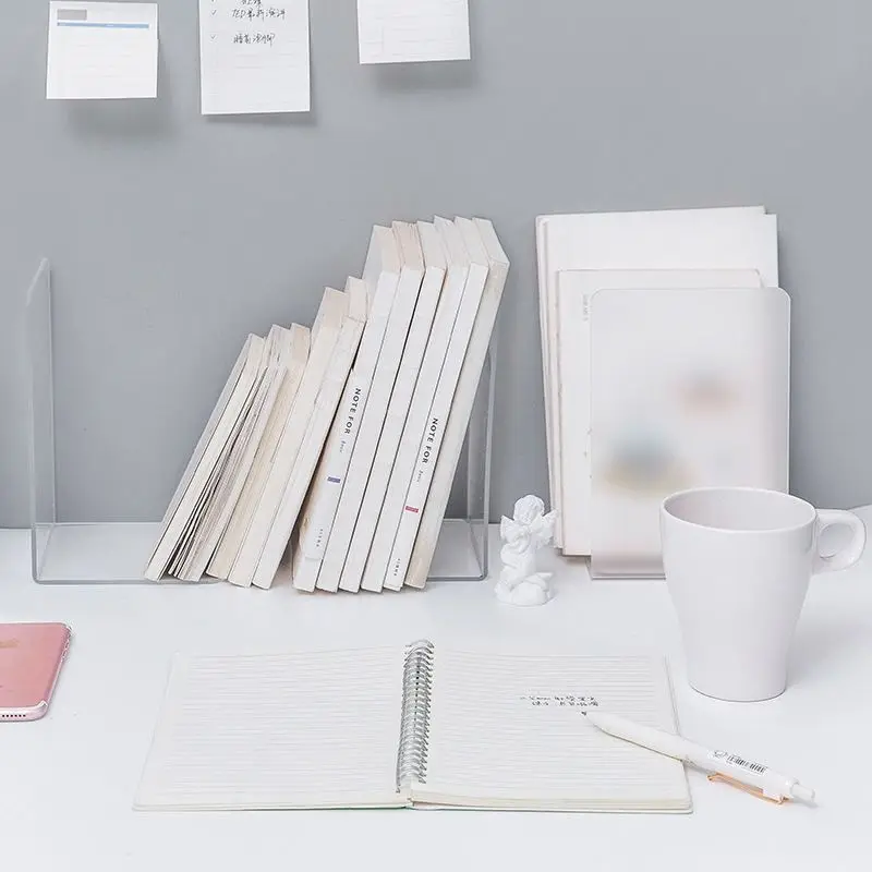 

Ветрозащитная прозрачная акриловая подставка для книг, настольные напильники для хранения, книжные доски и книги утолщены книжными книгам...