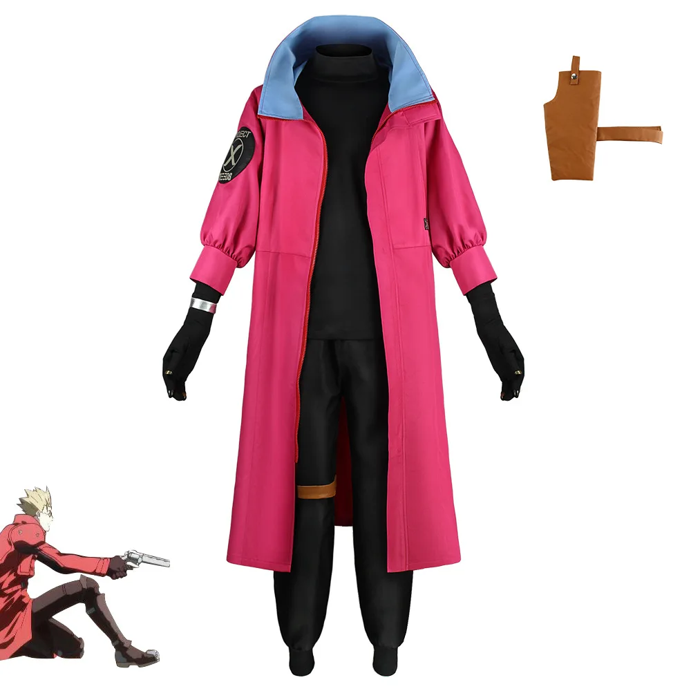 

Anime Trigun Vash The Stampede Cosplay Men Costume Roleplay Fantasia Man Jacket Fancy Dress Party Clothes Outfits Set