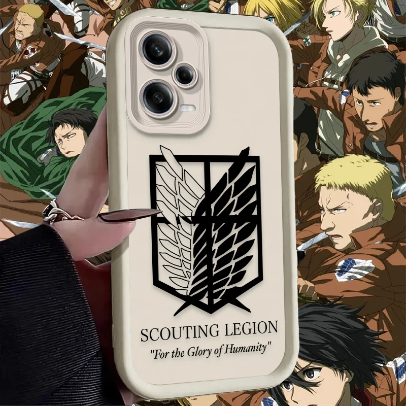 Фото Крутой чехол с логотипом Attack On Titan для Xiaomi Redmi Note 13 14 12 11 Pro Plus 5G 14S 12S 11S 10S 10 9 Redmi 14C 13C 12C 12 4G Cover №2