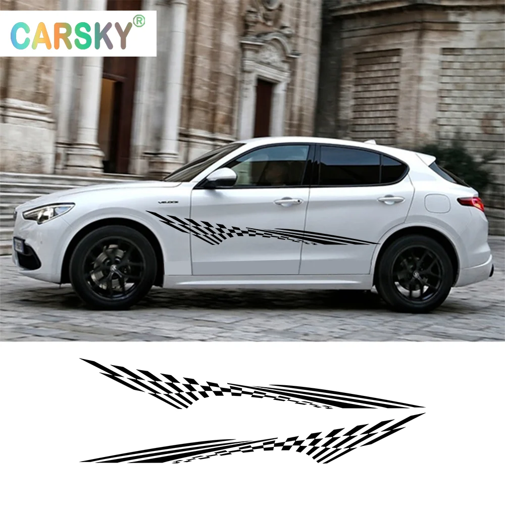 

2 Piece Set of Car RV Stickers Universal Styling Car Waterproof Full Body DIY Car Stickers Long Stripe Vinyl Stickers Auto Parts