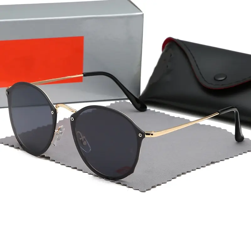

2023 дизайнерские брендовые роскошные солнцезащитные очки женские круглые солнцезащитные очки мужские винтажные очки для клуба и улицы очки в оригинальной коробке