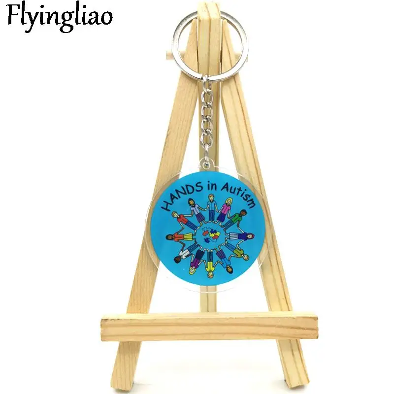 

Autism Pattern Lovely key chain fashion key chain bag key chain jewelry key chain Trinket key chain accessories