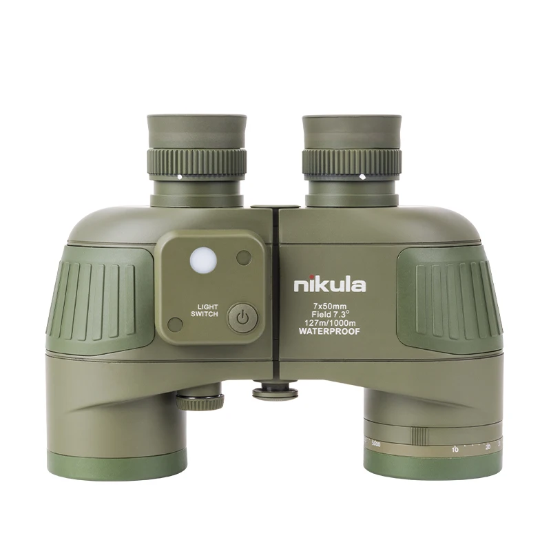 

Nikula Russian 7x50 Infrared Telescope Compass Rangefinder Marine Night Vision Binoculars for Outdoor Hunting