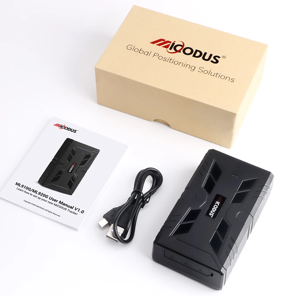 

MiCODUS 4G GPS трекер для устройства слежения за автомобилем ML910G 10000 мАч сверхсильный магнитный автомобильный трекер перемещение вибрации