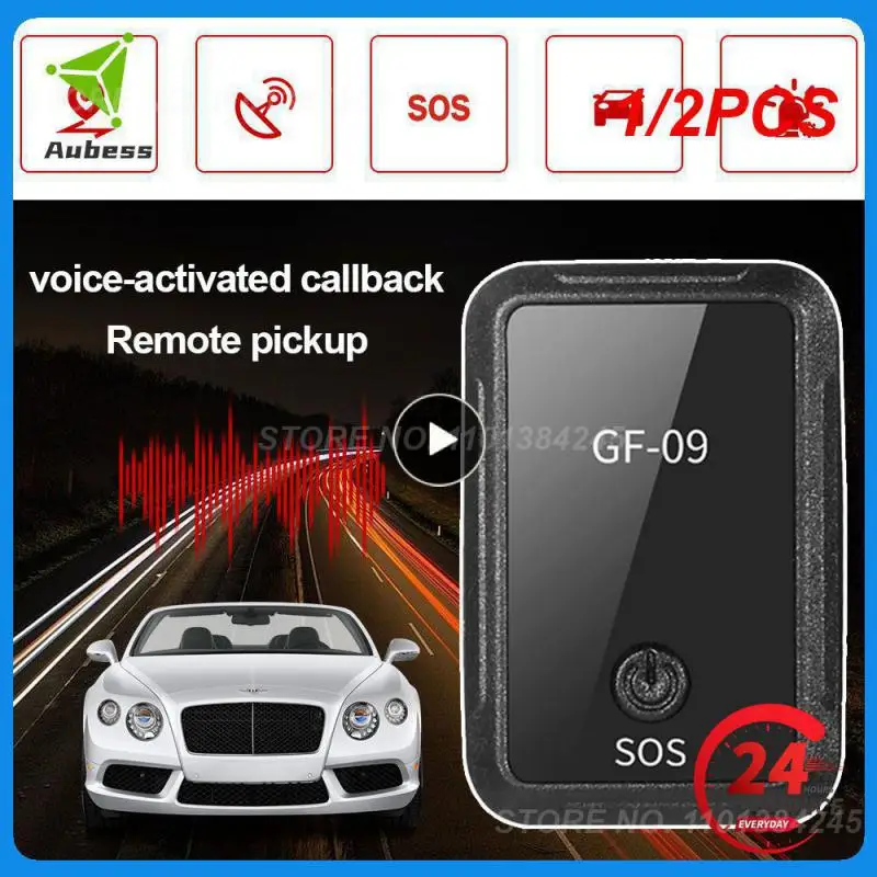 

1/2PCS Mini GF-09 GPS Car Tracker Real Time Tracking Anti-Theft Anti-lost Locator Strong Magnetic Mount SIM Message Positioner